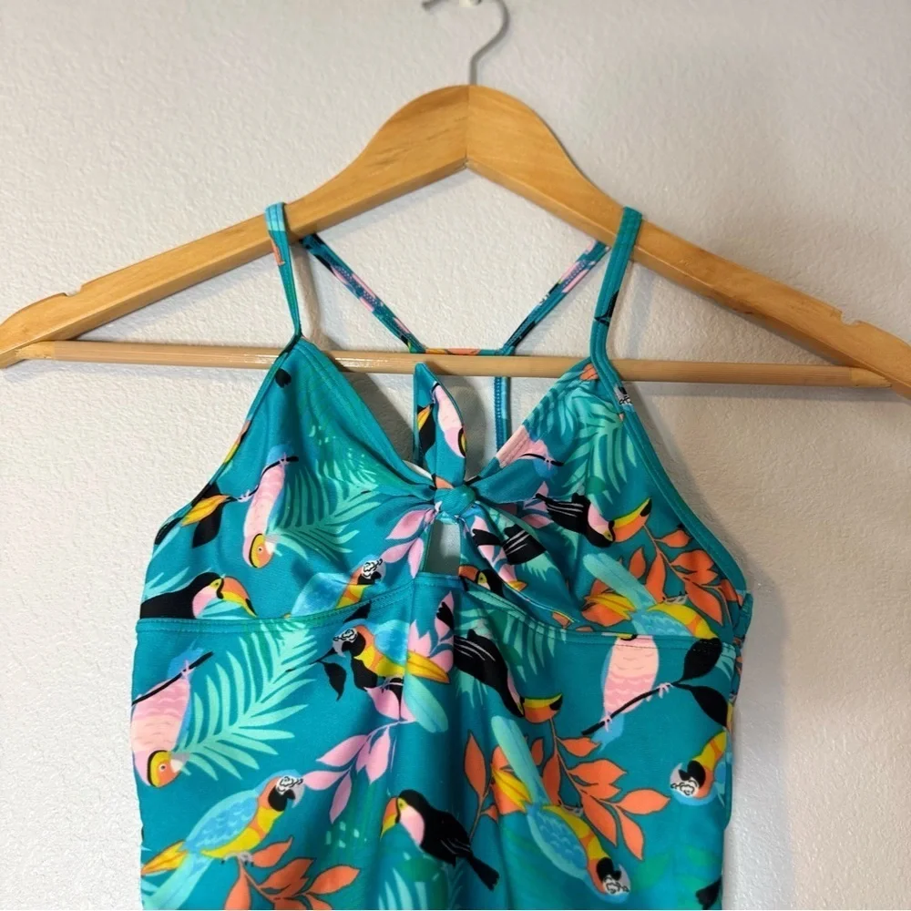 Speedo Kids' Tropical Blue Swimsuit M